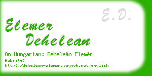 elemer dehelean business card